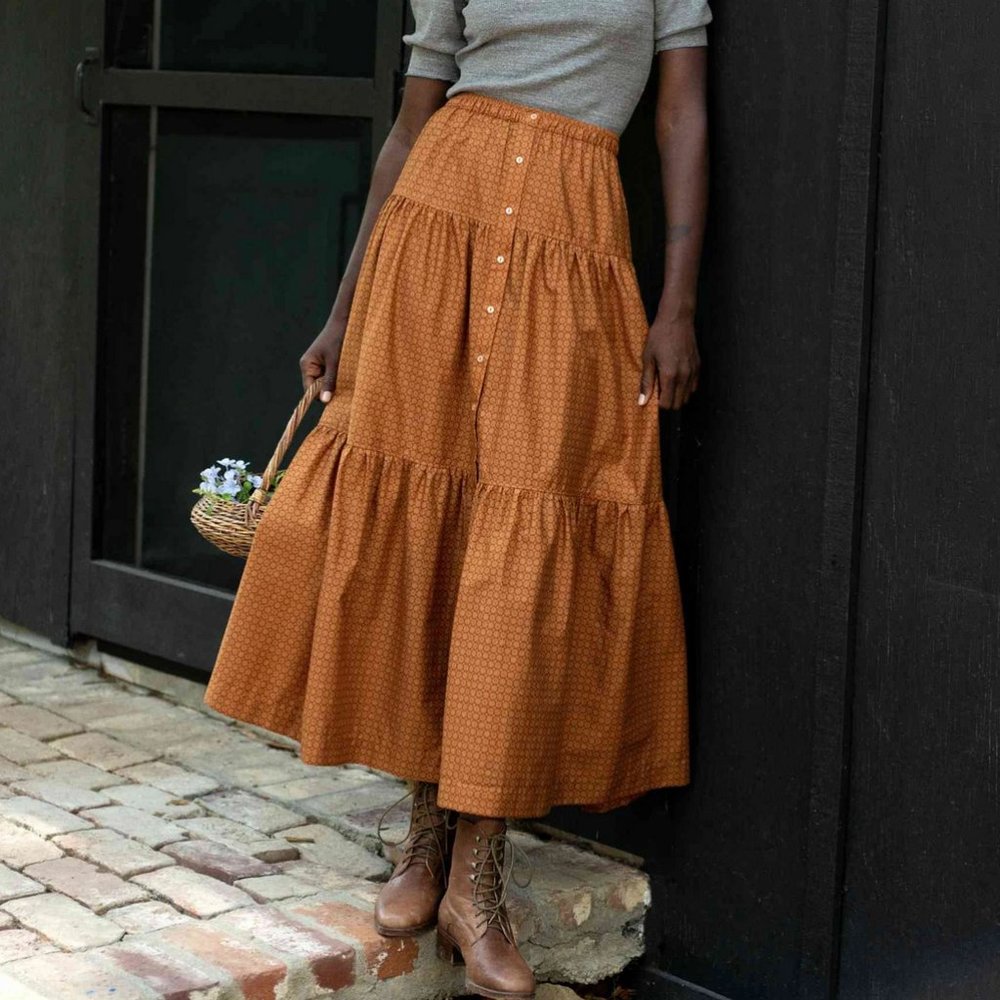 Christy Dawn Rust Maxi Skirt